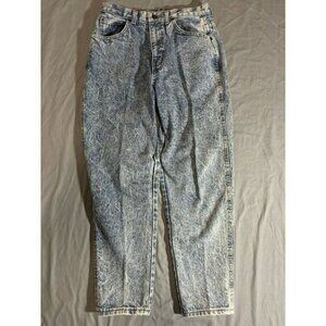 Vtg Chic Denim Jeans 80s High-Waisted Mom Tapered Acid Wash Womens, 28x26 USA